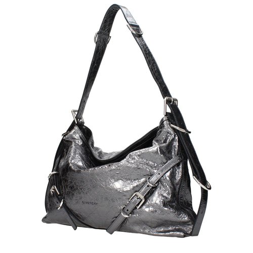 Givenchy Gray Leather Shoulder Bag