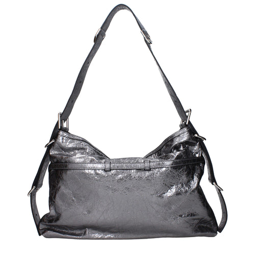 Givenchy Gray Leather Shoulder Bag