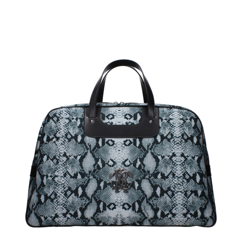 Roberto Cavalli Gray Fabric Luggage And Travel