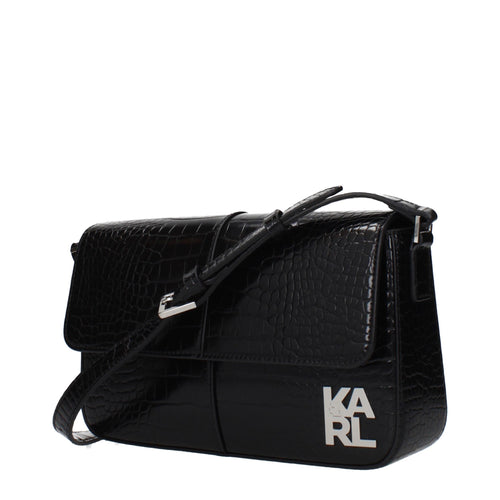 Karl Lagerfeld Black Polyethylene Shoulder Bag