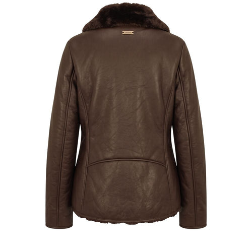 Baldinini Trend Brown Polyester Women Jacket