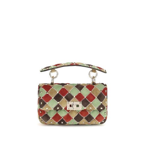 Valentino Garavani Multicolor Suede Leather Shoulder Bag