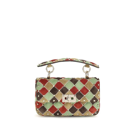 Valentino Garavani Multicolor Suede Leather Shoulder Bag