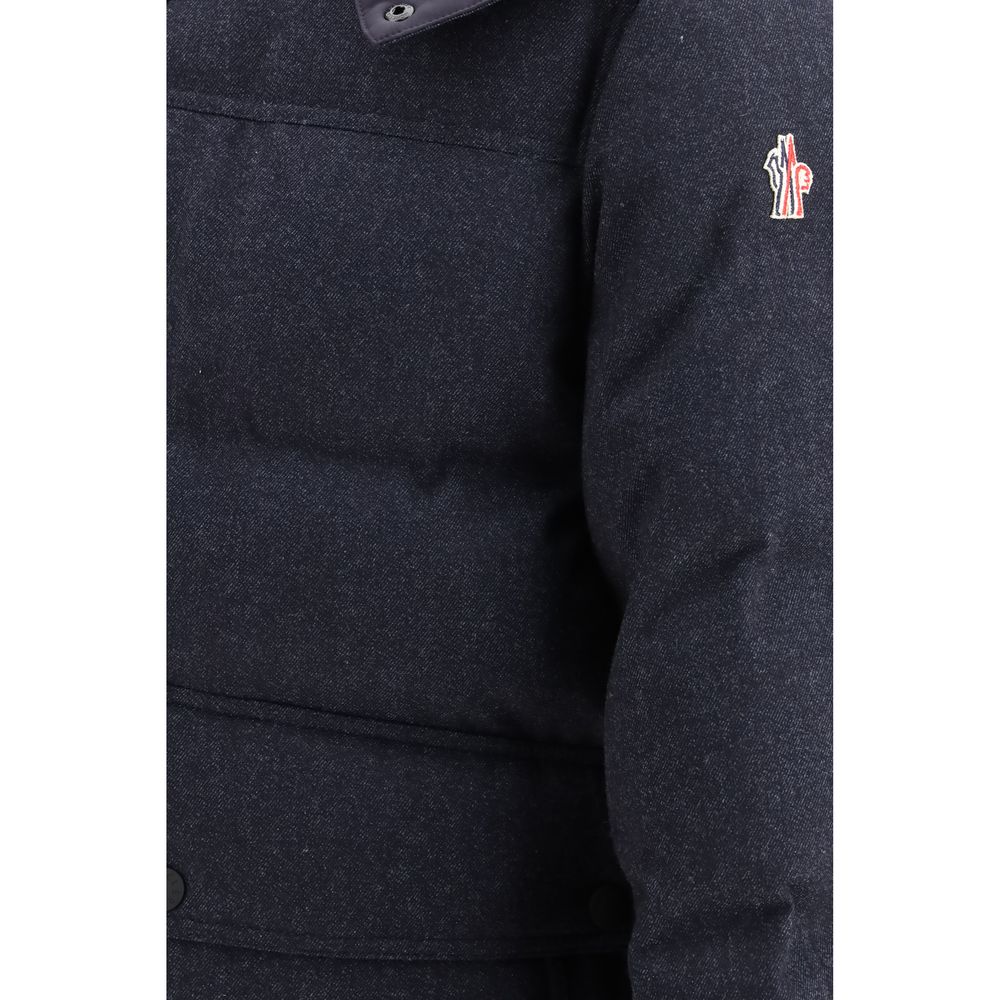 Moncler Grenoble Blue Wool Oves Aries Jacket