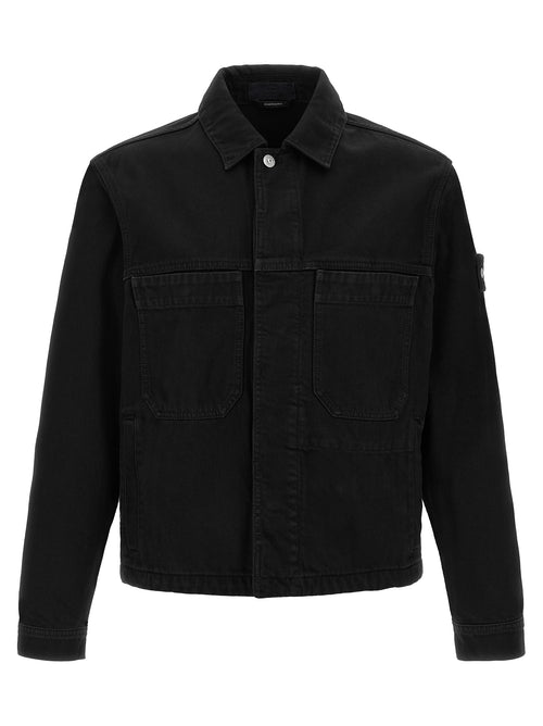 Stone Island Black Cotton Denim Jacket