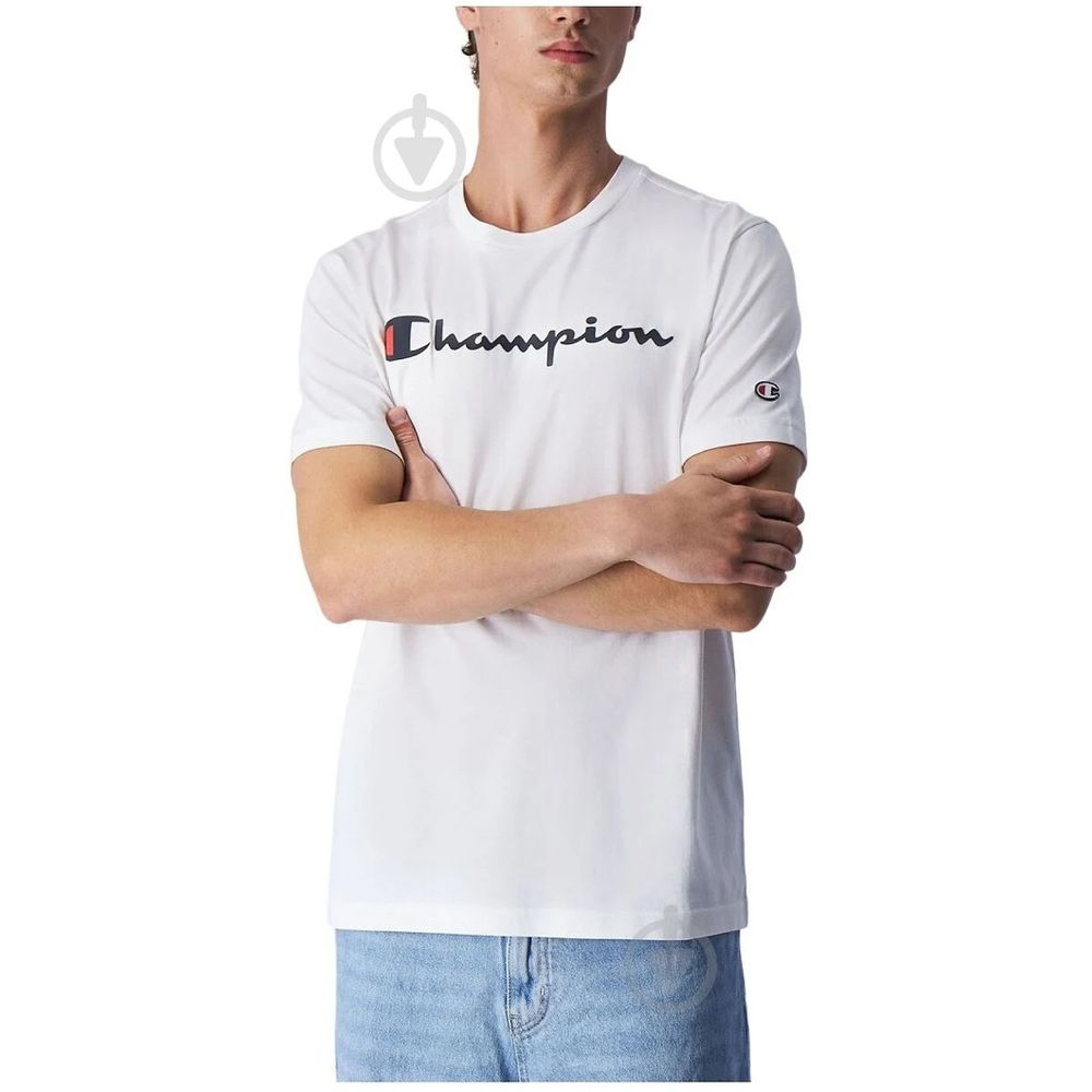 Champion White Cotton Sweatshirt