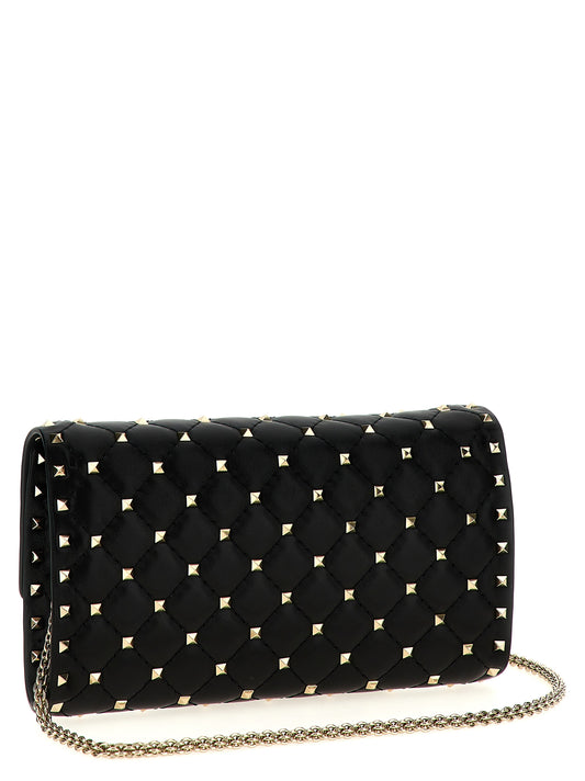 Valentino Garavani Black Lamb Leather Shoulder Bag