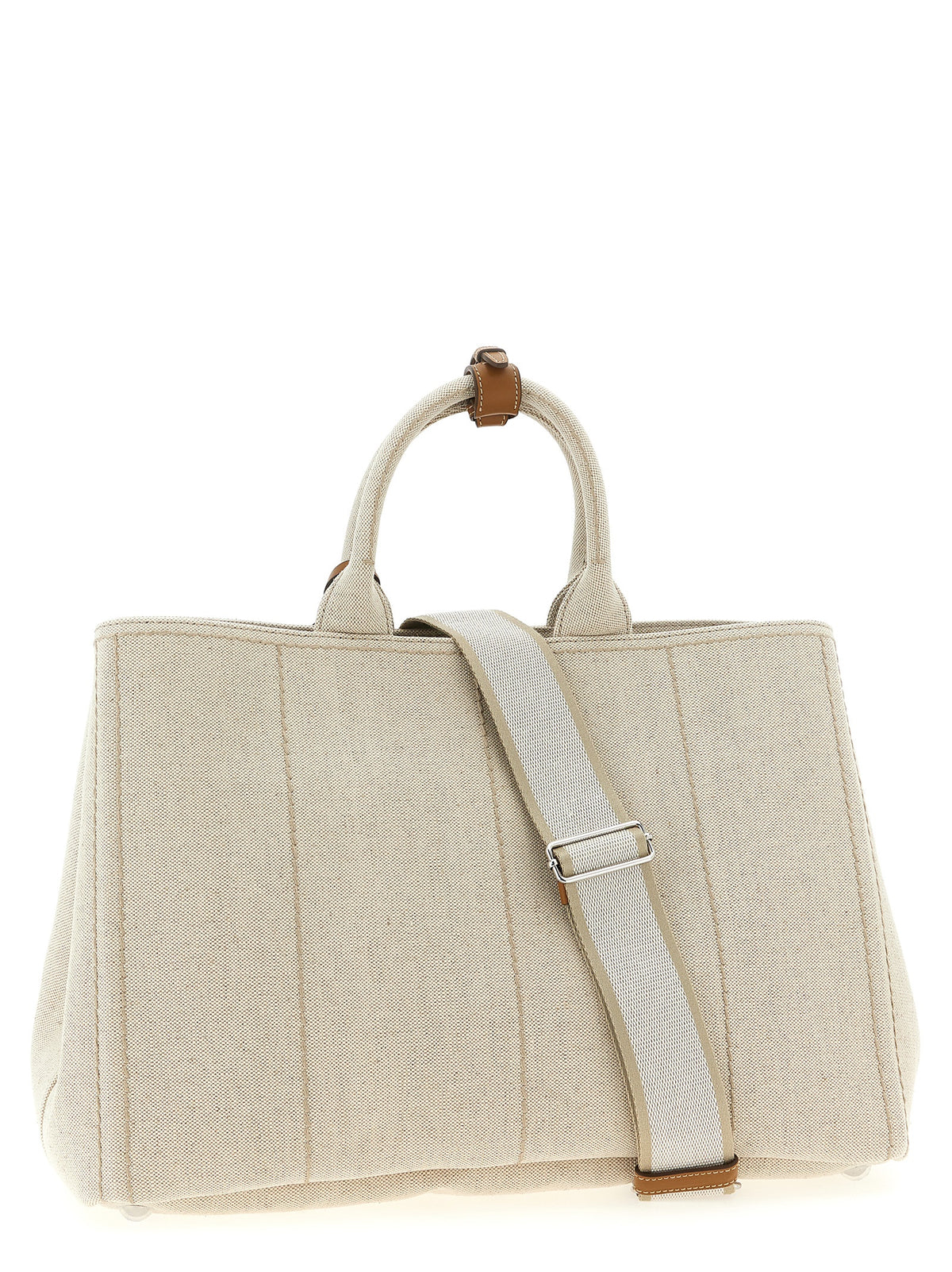 Prada Beige Cotton Tote Bag