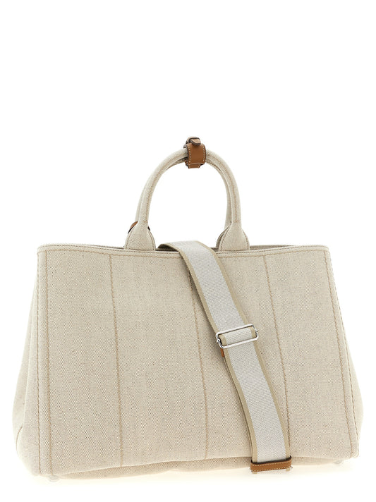 Prada Beige Cotton Tote Bag