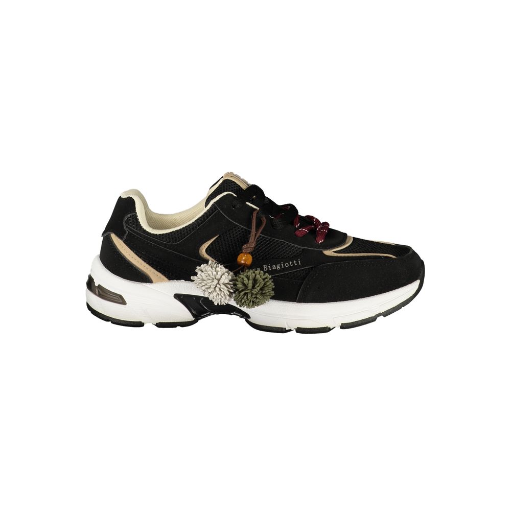 Laura Biagiotti Black Polyurethane Women's Sneaker