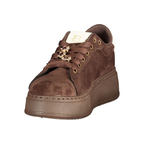 Laura Biagiotti Brown Polyurethane Women's Sneaker