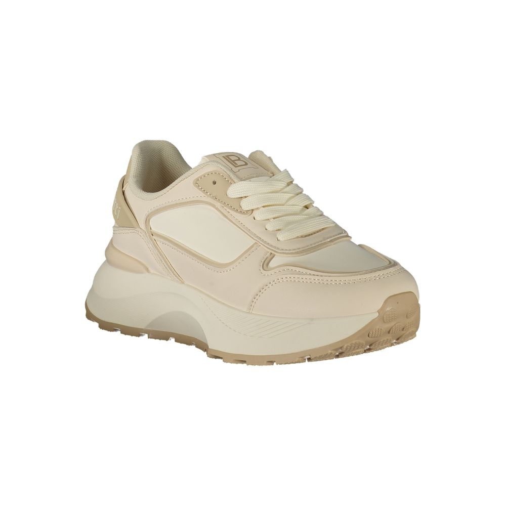 Laura Biagiotti White Polyurethane Womens Sneaker