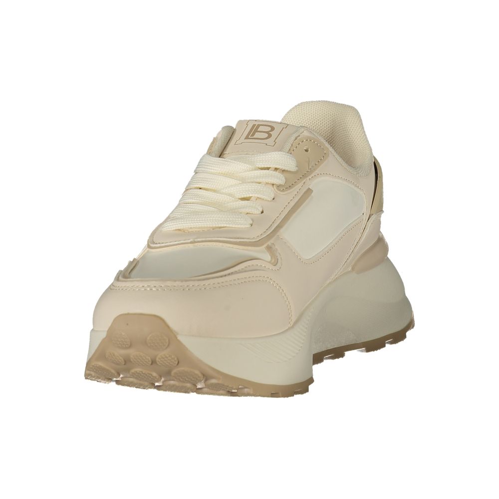 Laura Biagiotti White Polyurethane Womens Sneaker