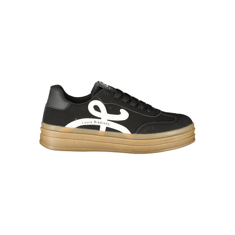 Laura Biagiotti Black Polyurethane Women's Sneaker