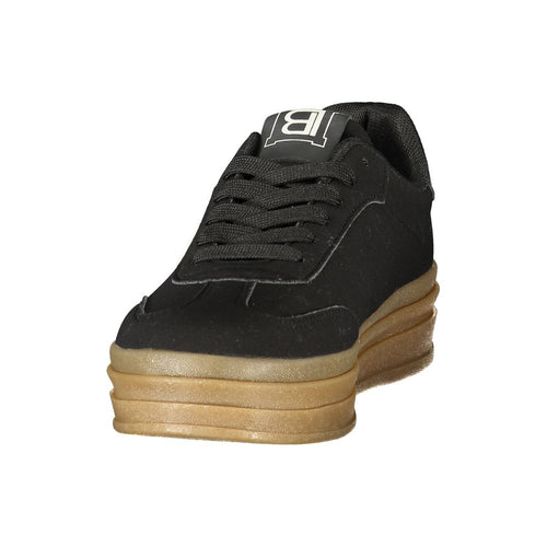 Laura Biagiotti Black Polyurethane Women's Sneaker