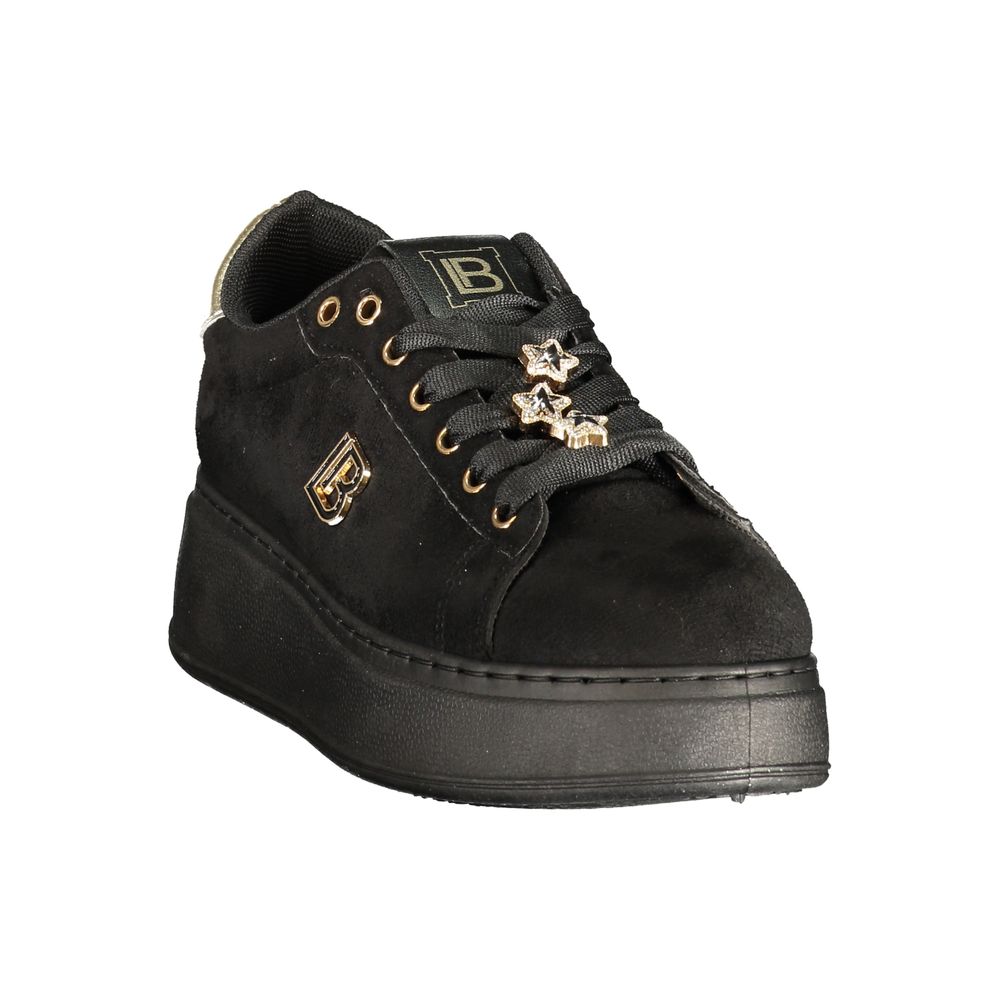 Laura Biagiotti Black Polyurethane Women's Sneaker