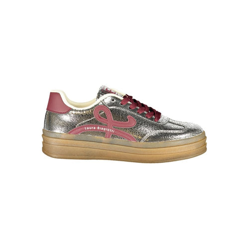 Laura Biagiotti Silver Polyurethane Women's Sneaker