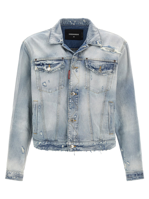 Dsquared² Blue Cotton Denim Jacket