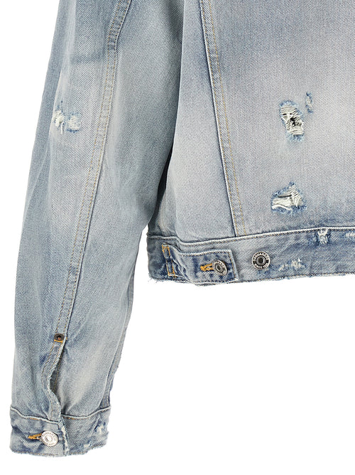 Dsquared² Blue Cotton Denim Jacket