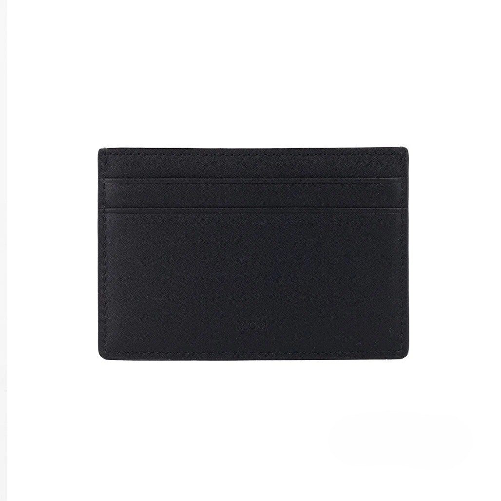 MCM Aren Mini Checkerboard Visetos Leather Card Holder