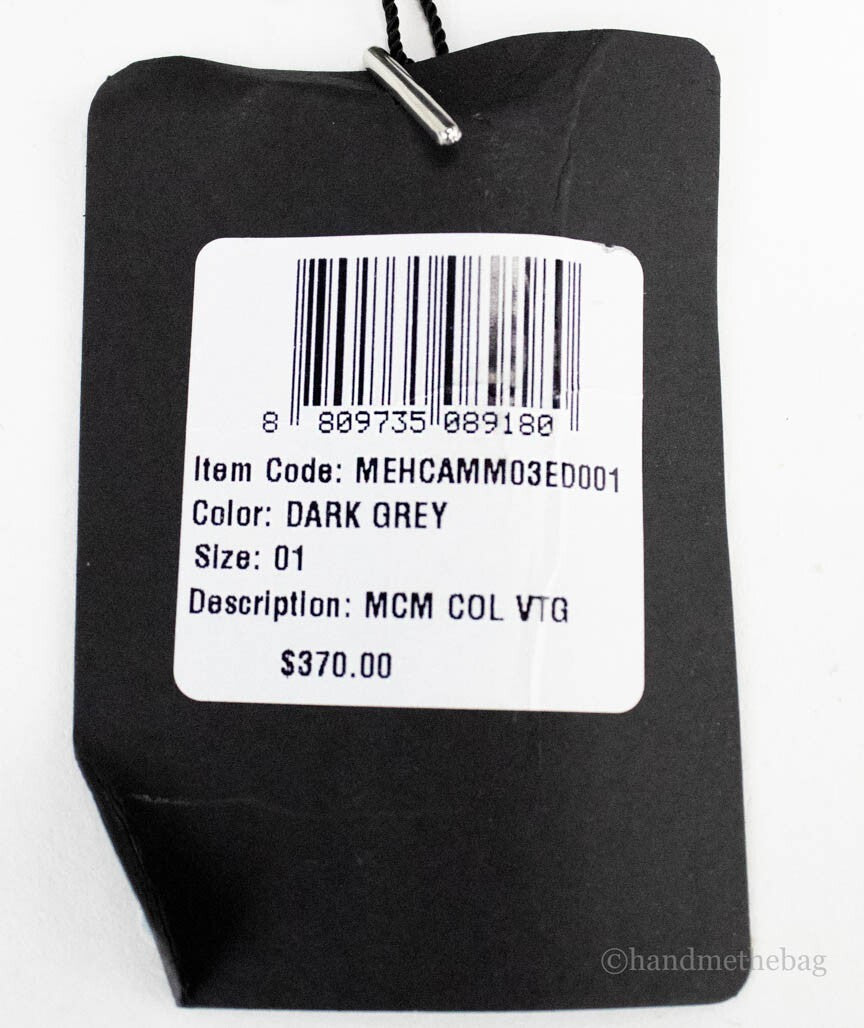 MCM Visetos Dark Grey Monogram Bucket Hat