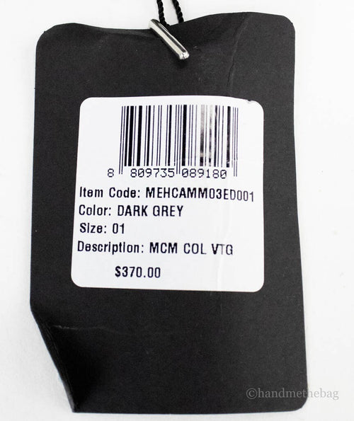 MCM Visetos Dark Grey Monogram Bucket Hat