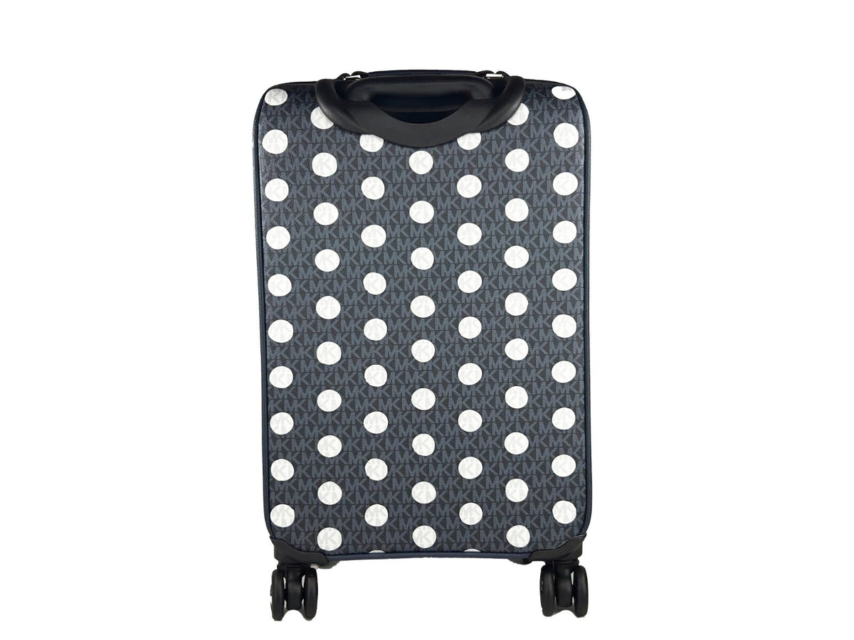 Michael Kors Small Navy Signature Rolling Cabin Suitcase