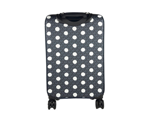 Michael Kors Small Navy Signature Rolling Cabin Suitcase