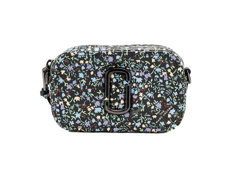 Marc Jacobs The Mini Floral Snapshot Printed Leather Crossbody Bag Purse