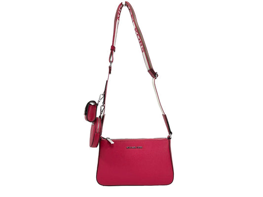 Michael Kors Jet Set Small Saffiano Leather Crossbody Bag with AirPods Case