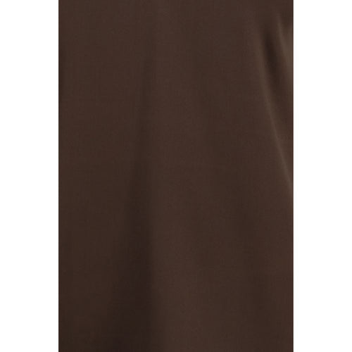 Brunello Cucinelli Brown Silk Sleeveless T-Shirt