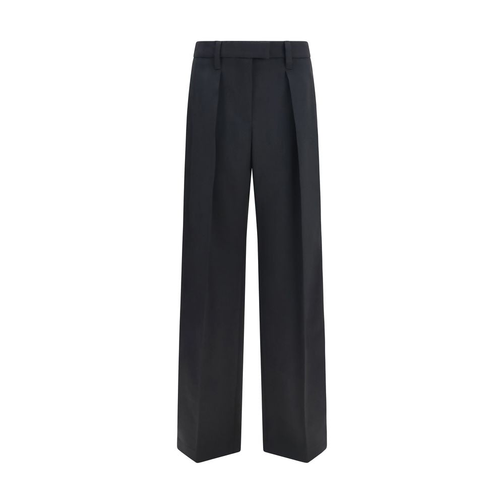 Brunello Cucinelli Black Wool Dress Pants
