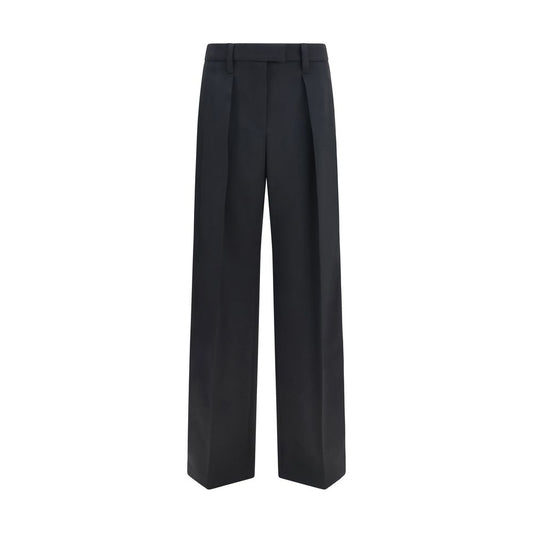 Brunello Cucinelli Black Wool Dress Pants