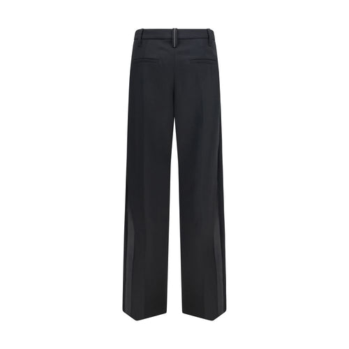 Brunello Cucinelli Black Wool Dress Pants