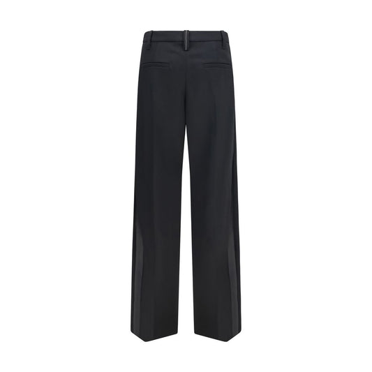 Brunello Cucinelli Black Wool Dress Pants