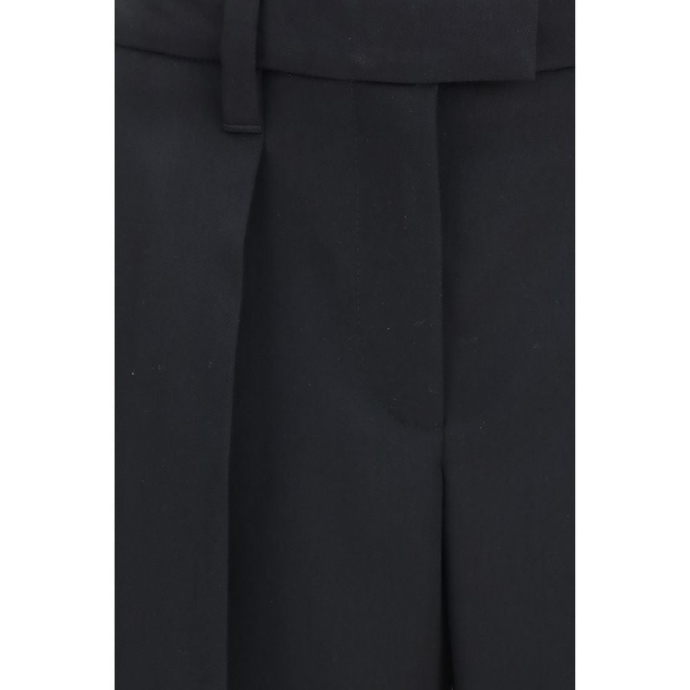Brunello Cucinelli Black Wool Dress Pants