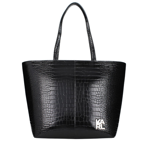 Karl Lagerfeld Black Polyethylene Shoulder Bag