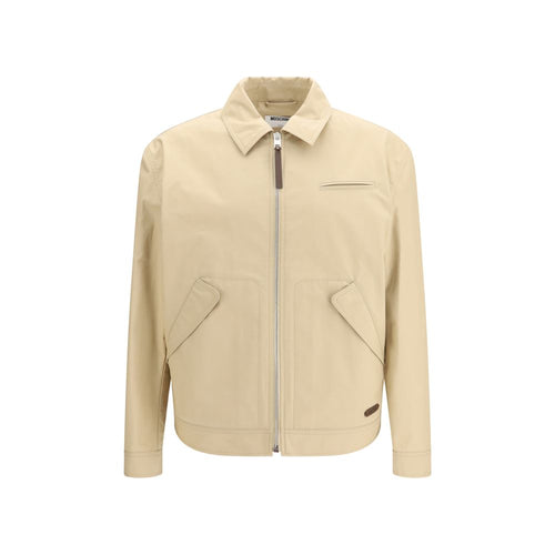 Moschino Beige Cotton Full-Length Jacket