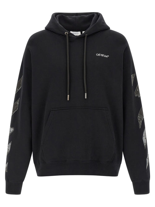 Off-White Black Cotton Sweatshirt
