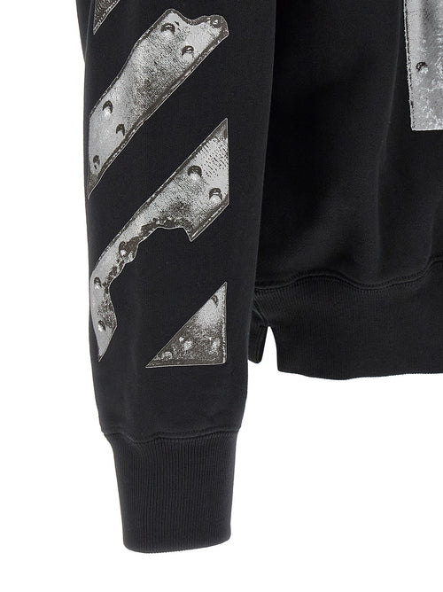 Off-White Black Cotton Sweatshirt