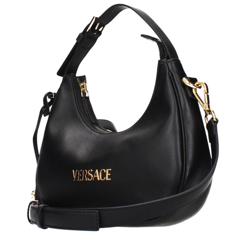 Versace Black Leather Handbag