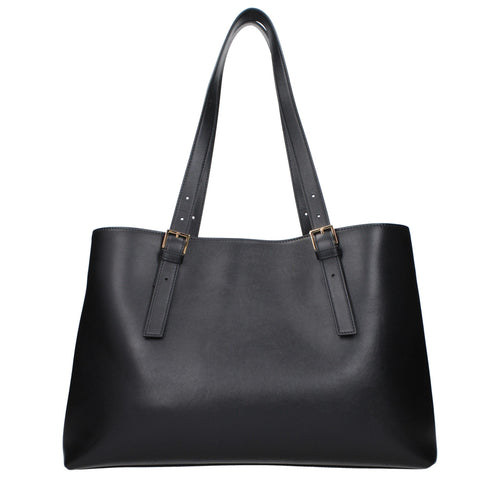 Versace Black Leather Shoulder Bag
