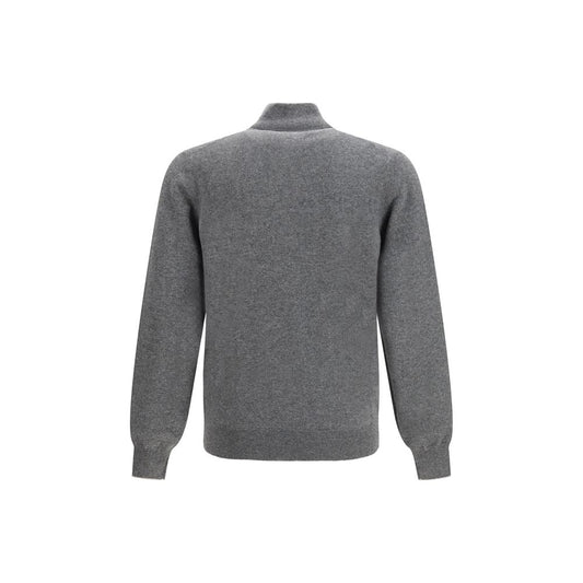 Brunello Cucinelli Gray Cashmere Sweatshirt