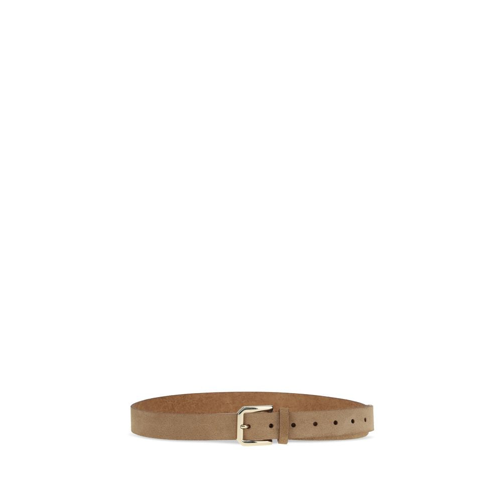 Brunello Cucinelli Beige Calf Leather Bos Taurus Regular Belt