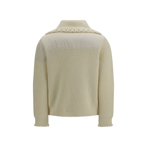 Moncler Grenoble Beige Wool Oves Aries Cardigan