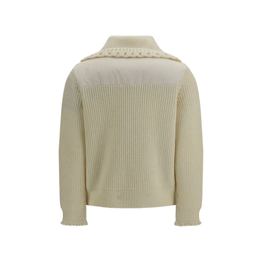 Moncler Grenoble Beige Wool Oves Aries Cardigan