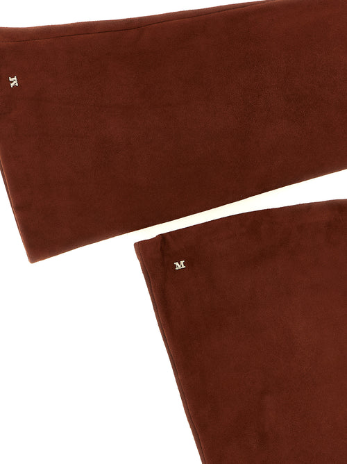 Max Mara Brown Lamb Leather Gloves