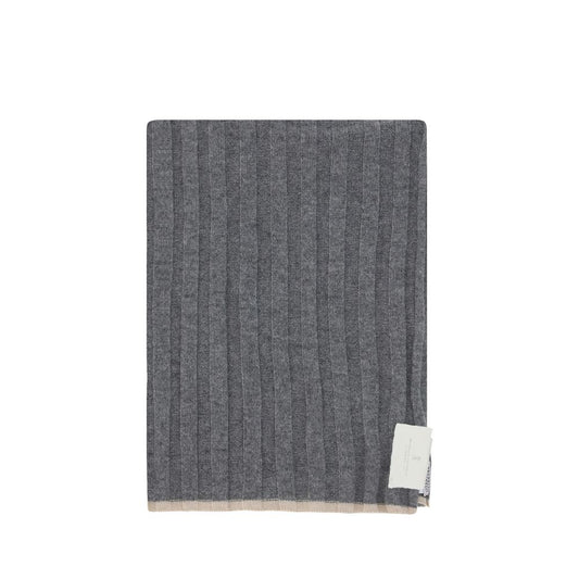 Brunello Cucinelli Gray Cashmere Scarf