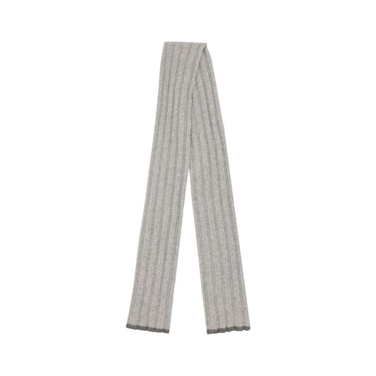 Brunello Cucinelli Gray Cashmere Scarf