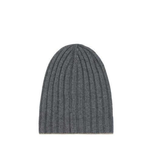Brunello Cucinelli Gray Cashmere Beanie